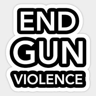 End Gun Violence Sticker